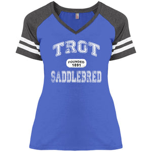 Trot Ladies Game V-Neck T-Shirt