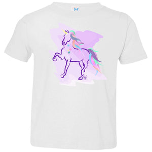 Trotting Unicorn Toddler Jersey T-Shirt