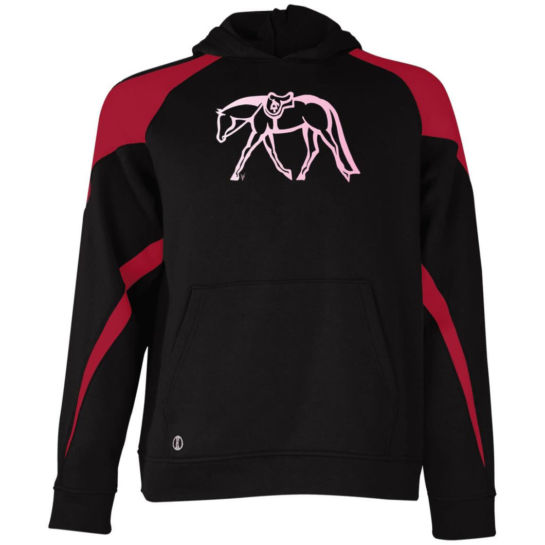 Hunter Youth Colorblock Hoodie w/ Light Pink Ink