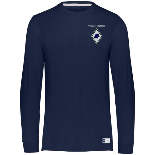 Chest & Back Adult Unisex Dri-Power Long Sleeve Tee