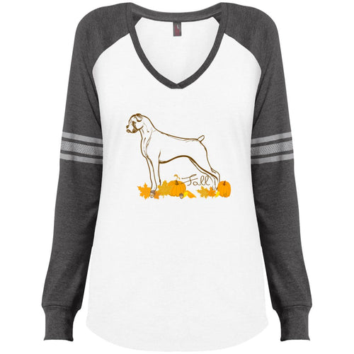Fall Boxer Ladies' Game LS V-Neck