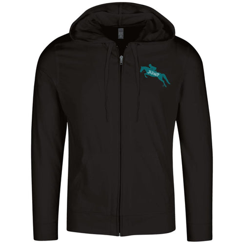 Jump teal logo Lightweight Full Zip Hoodie