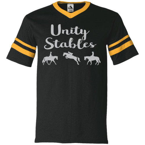 Unity Stables V-Neck Sleeve Stripe Jersey