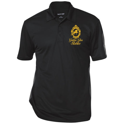 Golden Glen Stables Men Performance 3 Button Polo