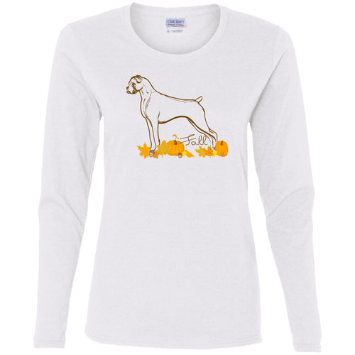 Fall Boxer Ladies' Cotton LS T-Shirt