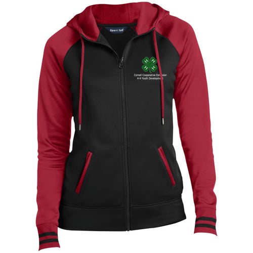 Ladies' Moisture Wick Full-Zip Hooded Jacket