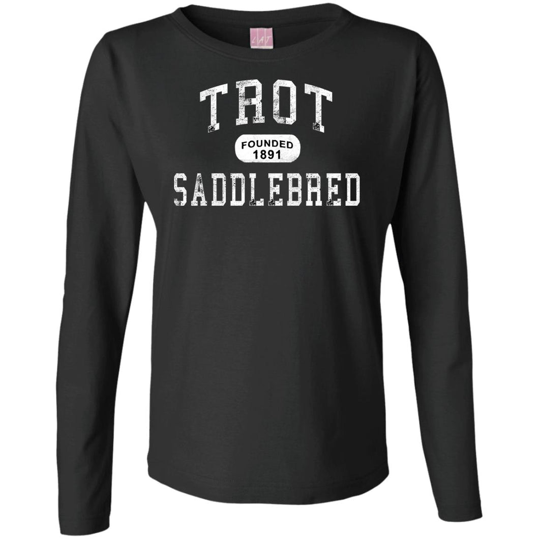 Saddlebred LAT Ladies' LS Cotton T-Shirt