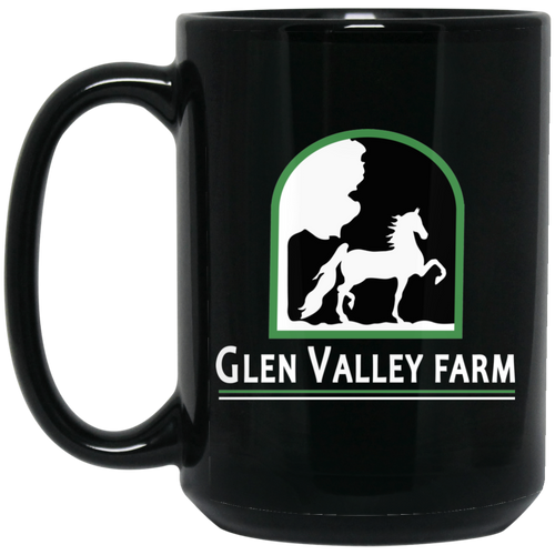 Glen Valley 15 oz. Black Mug