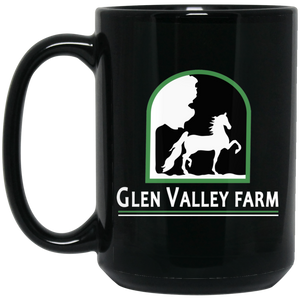 Glen Valley 15 oz. Black Mug