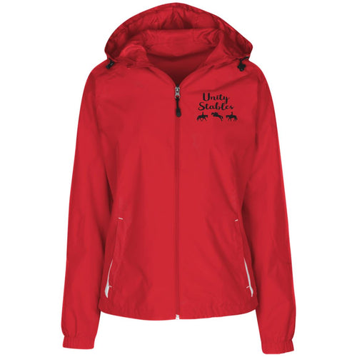 Unity Stables Ladies' Jersey-Lined Hooded Windbreaker