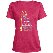 Psalms 27 Ladies' Heather Moisture-Wicking T-Shirt