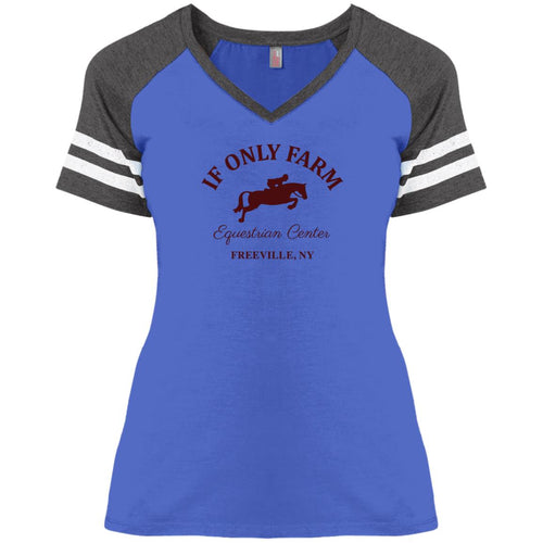 If Only Farm Ladies' Game V-Neck T