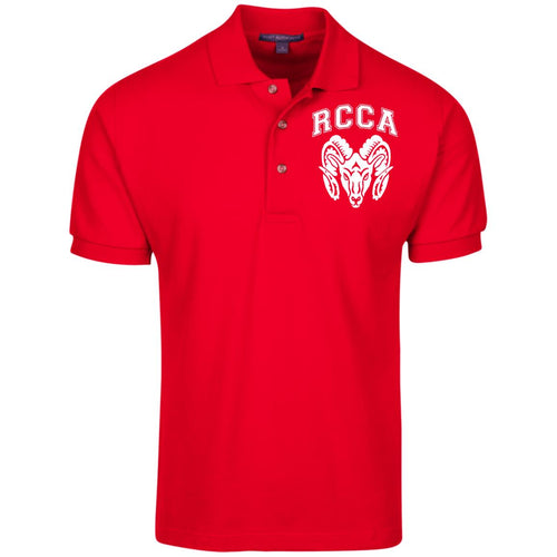 Dress Code Embroidered Cotton Pique Knit Polo