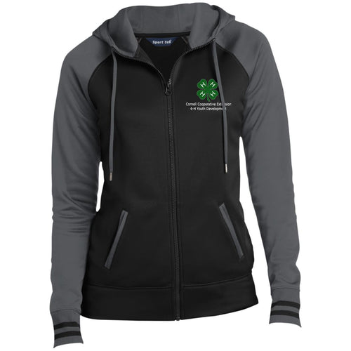 Ladies' Moisture Wick Full-Zip Hooded Jacket