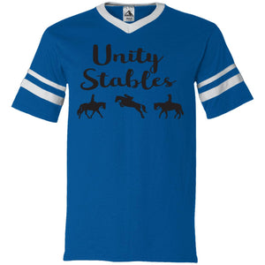 Unity Stables V-Neck Sleeve Stripe Jersey
