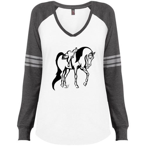 Ladies' Game LS V-Neck T-Shirt