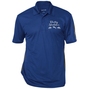 Unity Stables Performance Textured Three-Button Polo