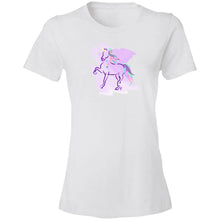 Trotting Unicorn Ladies' Lightweight T-Shirt 4.5 oz