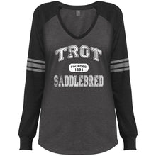 Saddlebred Ladies' Game LS V-Neck T-Shirt