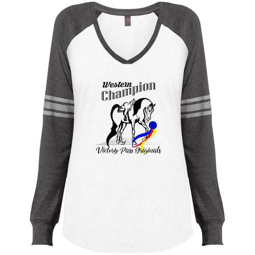 Ladies' Game LS V-Neck T-Shirt