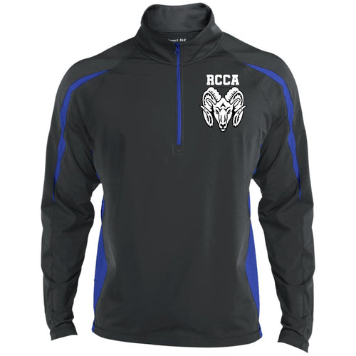 RCCA Men's Sport Wicking Colorblock 1/2 Zip