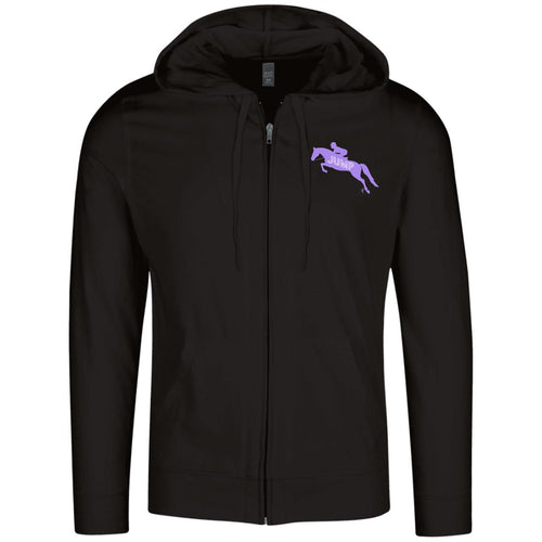 Jump purple logo Lightweight Full Zip Hoodie