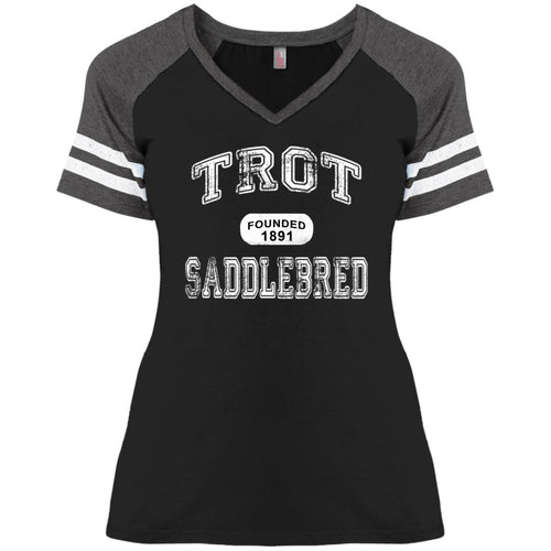 Trot Ladies Game V-Neck T-Shirt
