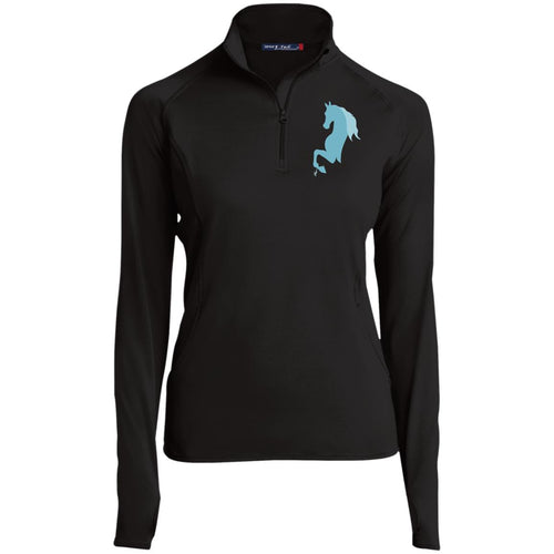 English Pleasure Teal Women's 1/2 Zip Performance Pullover