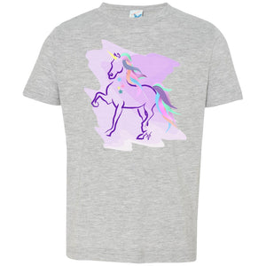 Trotting Unicorn Toddler Jersey T-Shirt