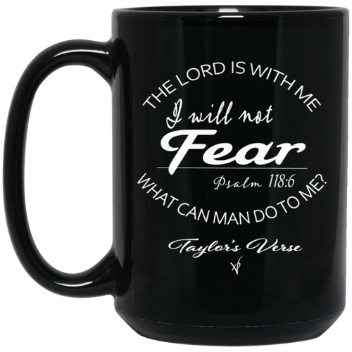 Taylor's Verse 15 oz. Black Mug