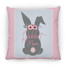 Rabbit Mom Square Pillow 14x14