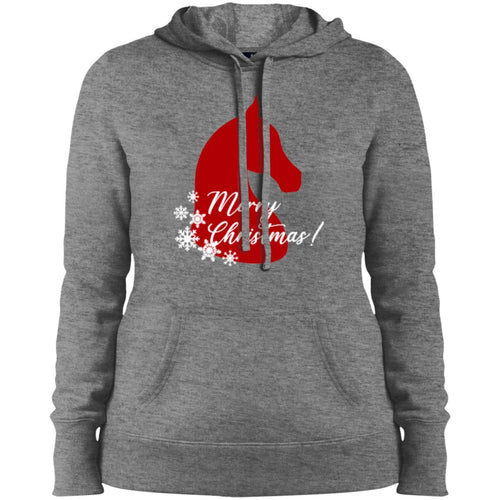 Equestrian Christmas Ladies' Pullover Hooded Sweatshirt