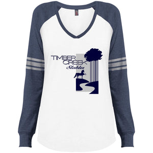Timber Creek Stables LS V-Neck T-Shirt