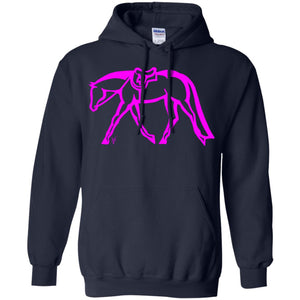 Hunter Pullover Hoodie w/ Hot Pink Ink