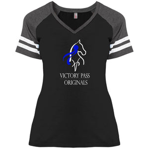 Logo VP Ladies' Game V-Neck T-Shirt