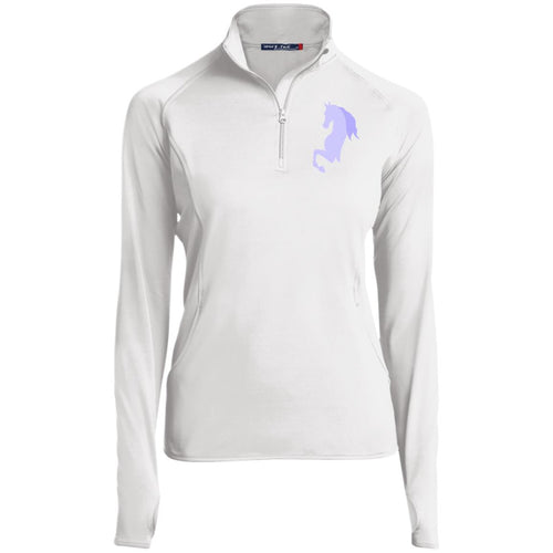 English Pleasure Purple Women's 1/2 Zip Performance Pullover