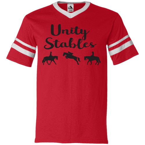 Unity Stables V-Neck Sleeve Stripe Jersey
