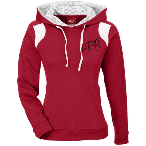 Ladies' Colorblock Poly Hoodie