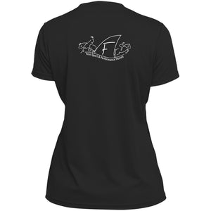 Finn Ladies’ Moisture-Wicking V-Neck T w/ back design