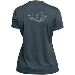 Finn Ladies’ Moisture-Wicking V-Neck T w/ back design