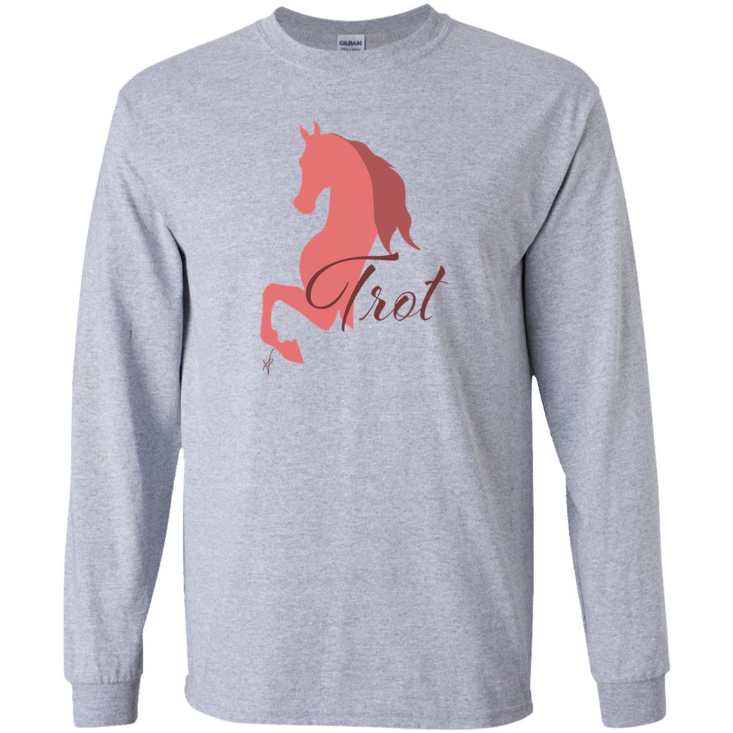 Trot Coral Youth LS T-Shirt