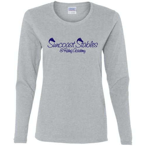 Sunset Stables  Ladies' Cotton LS T-Shirt
