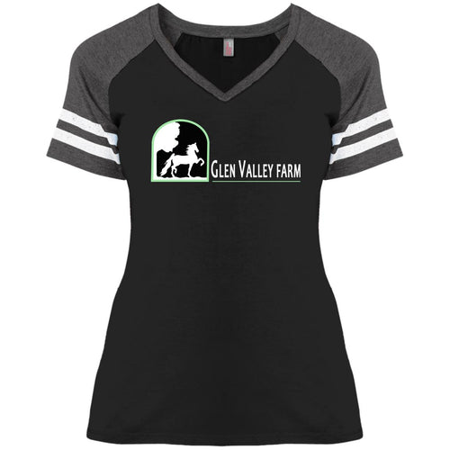 Glen Valley Ladies' Game V-Neck T-Shirt