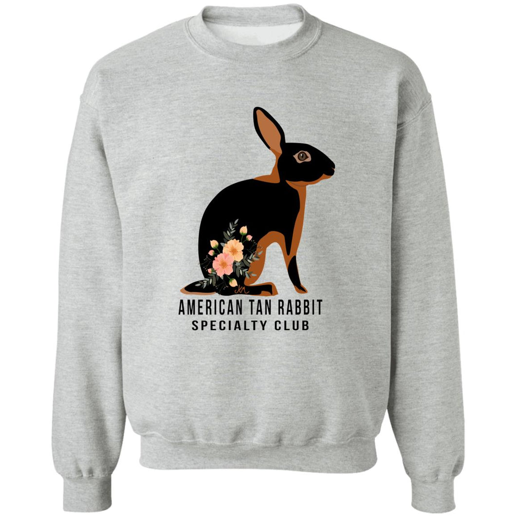 American Tan w/ Flowers Crewneck Pullover Sweatshirt