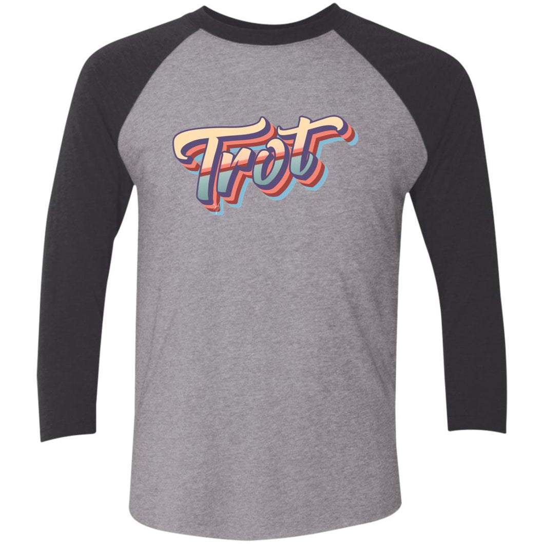 Unisex Tri-Blend 3/4 Sleeve Baseball Raglan T-Shirt