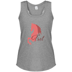 Trot Coral Women's Perfect Tri Racerback Tank