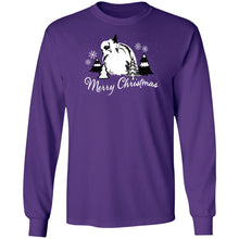 Merry Christmas Wooly Adult Long Sleeve T