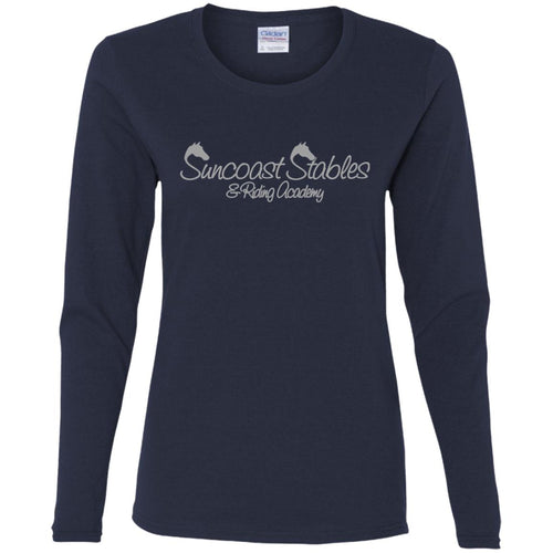 Sunset Stables  Ladies' Cotton LS T