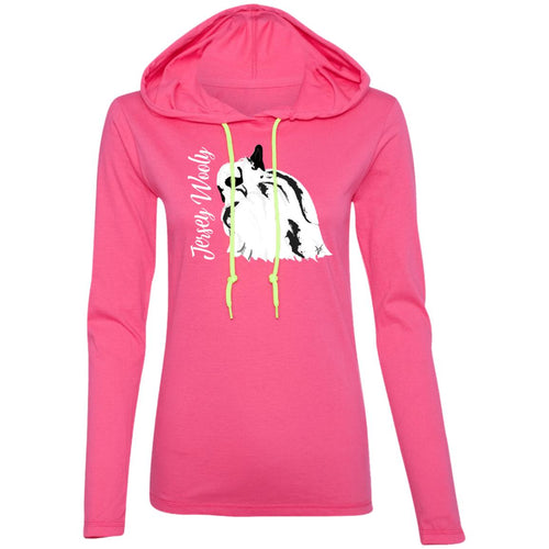 Jersey Wooly Ladies' LS T-Shirt Hoodie