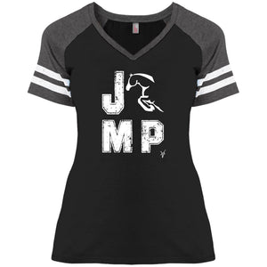 JUMP  Ladies' Game V-Neck T-Shirt